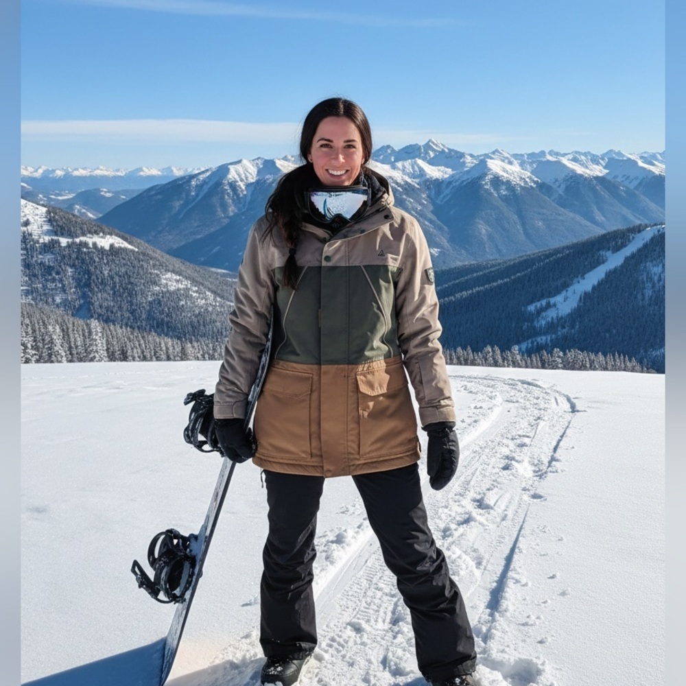 Ripzone Winter Jacket Snow Skirt Vents Size Medium 10K/10K